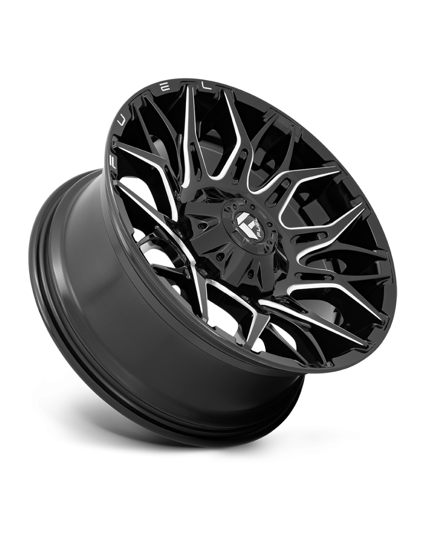 Felga aluminiowa D769 TWITCH Glossy Black Milled FUEL