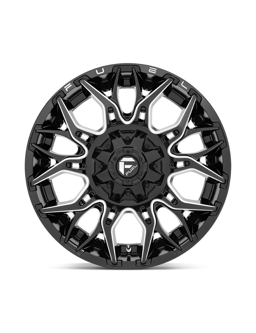 Felga aluminiowa D769 TWITCH Glossy Black Milled FUEL