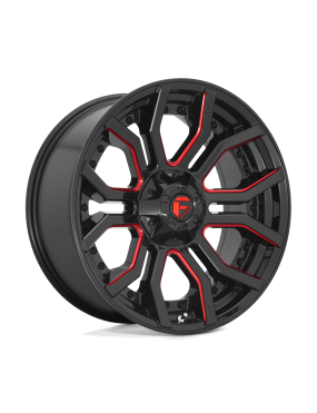 Felga aluminiowa D712 RAGE Gloss Black Red Tinted Clear FUEL