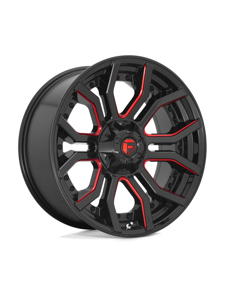 Felga aluminiowa D712 RAGE Gloss Black Red Tinted Clear FUEL