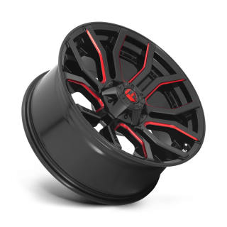 Felga aluminiowa D712 RAGE Gloss Black Red Tinted Clear FUEL - ujęcie 2