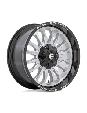 Felga aluminiowa D798 ARC Silver Brushed Face W/ Milled Black Lip FUEL
