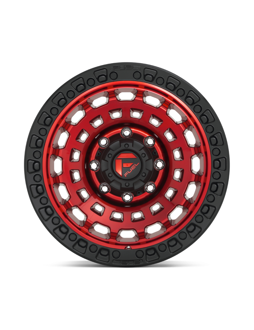 Felga aluminiowa D632 ZEPHYR Candy Red Black Bead Ring FUEL - ujęcie 3