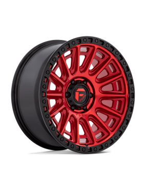 Felga aluminiowa D834 CYCLE Candy Red W/ Black Ring FUEL