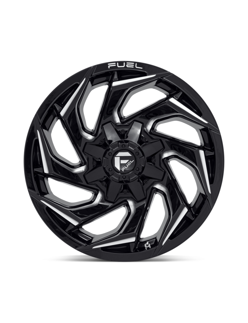 Felga aluminiowa D753 REACTION Gloss Black Milled FUEL - ujęcie 3