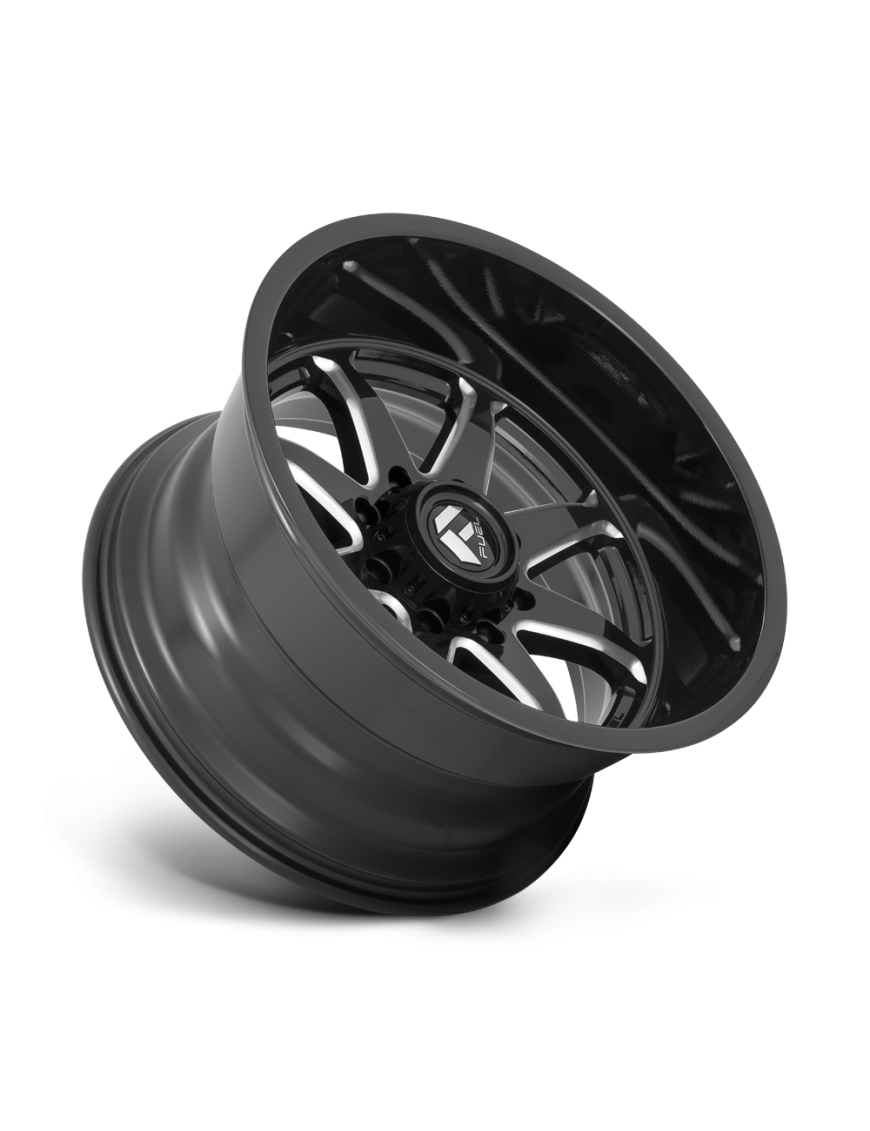 Felga aluminiowa D749 HAMMER Gloss Black Milled FUEL - ujęcie 2