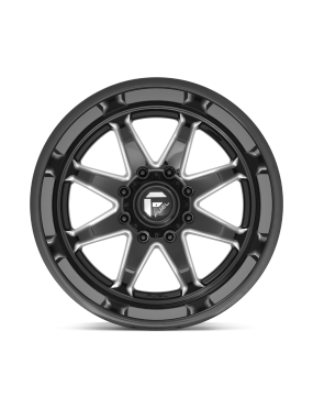 Felga aluminiowa D749 HAMMER Gloss Black Milled FUEL - ujęcie 3