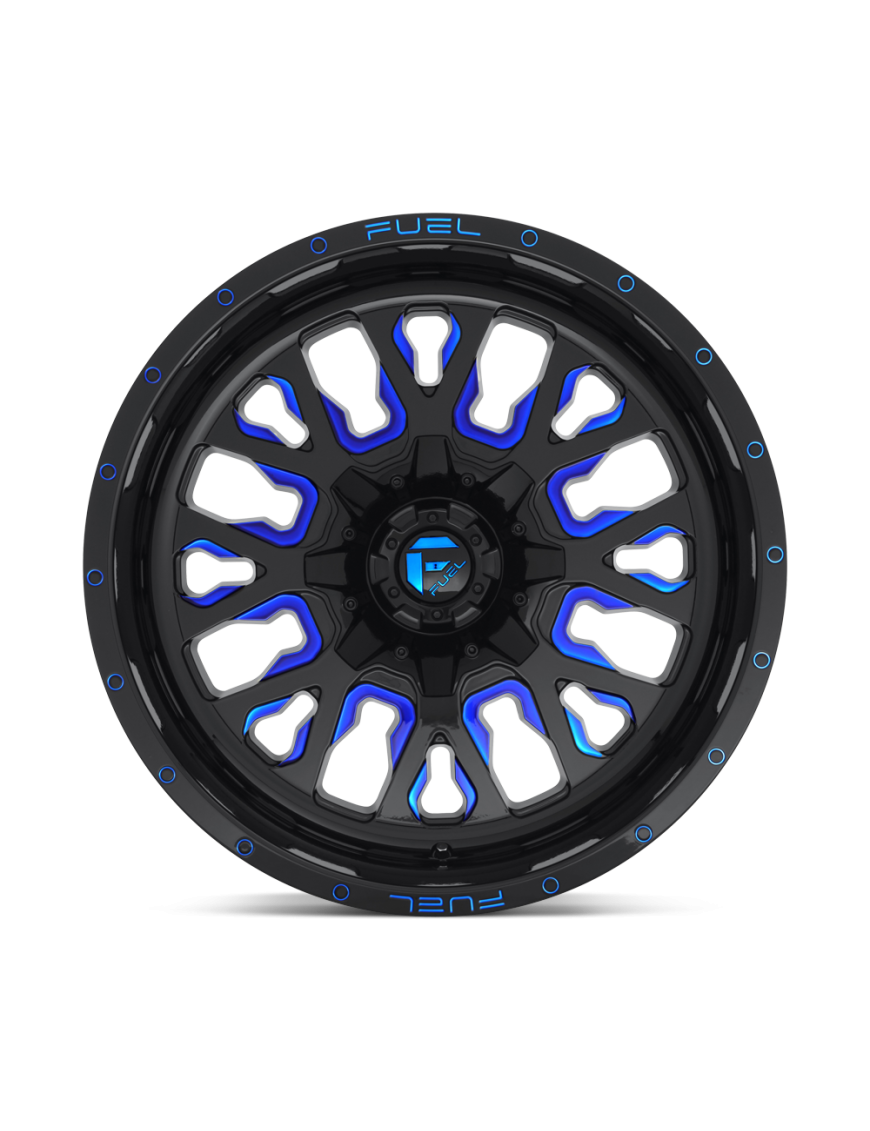 Felga aluminiowa D645 STROKE Gloss Black Blue Tinted Clear FUEL - ujęcie 3