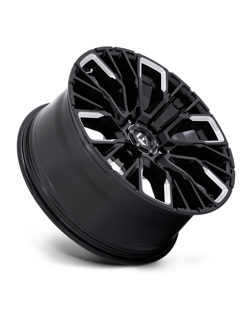 Felga aluminiowa D849 REBAR Gloss Black Milled FUEL - ujęcie 3