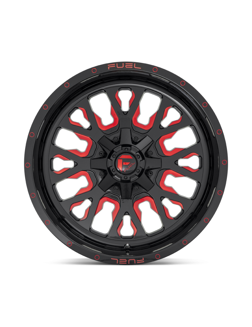 Felga aluminiowa D612 STROKE Gloss Black Red Tinted Clear FUEL - ujęcie 2