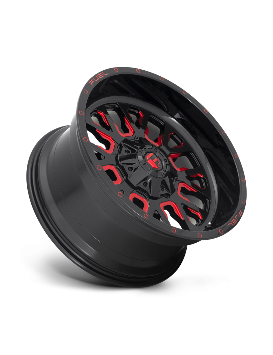 Felga aluminiowa D612 STROKE Gloss Black Red Tinted Clear FUEL - ujęcie 3