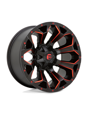 Felga aluminiowa D787 ASSAULT Matte Black Red Milled FUEL