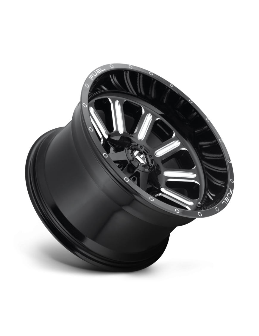 Felga aluminiowa D620 HARDLINE Gloss Black Milled FUEL - ujęcie 3