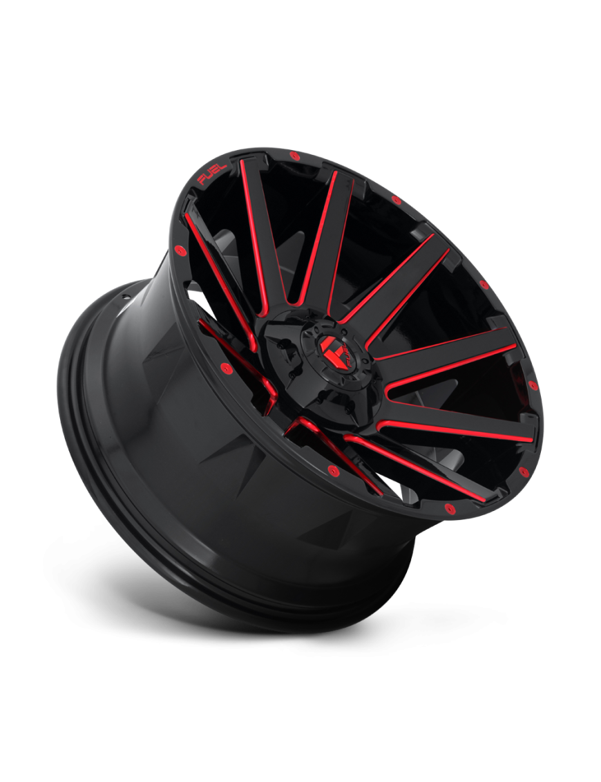 Felga aluminiowa D643 CONTRA Gloss Black Red Tinted Clear FUEL - ujęcie 3