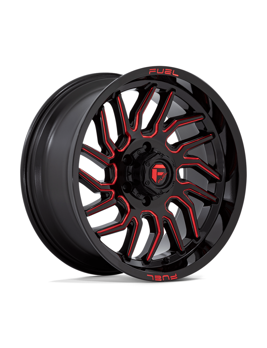 Felga aluminiowa D808 HURRICANE Gloss Black Milled Red Tint FUEL