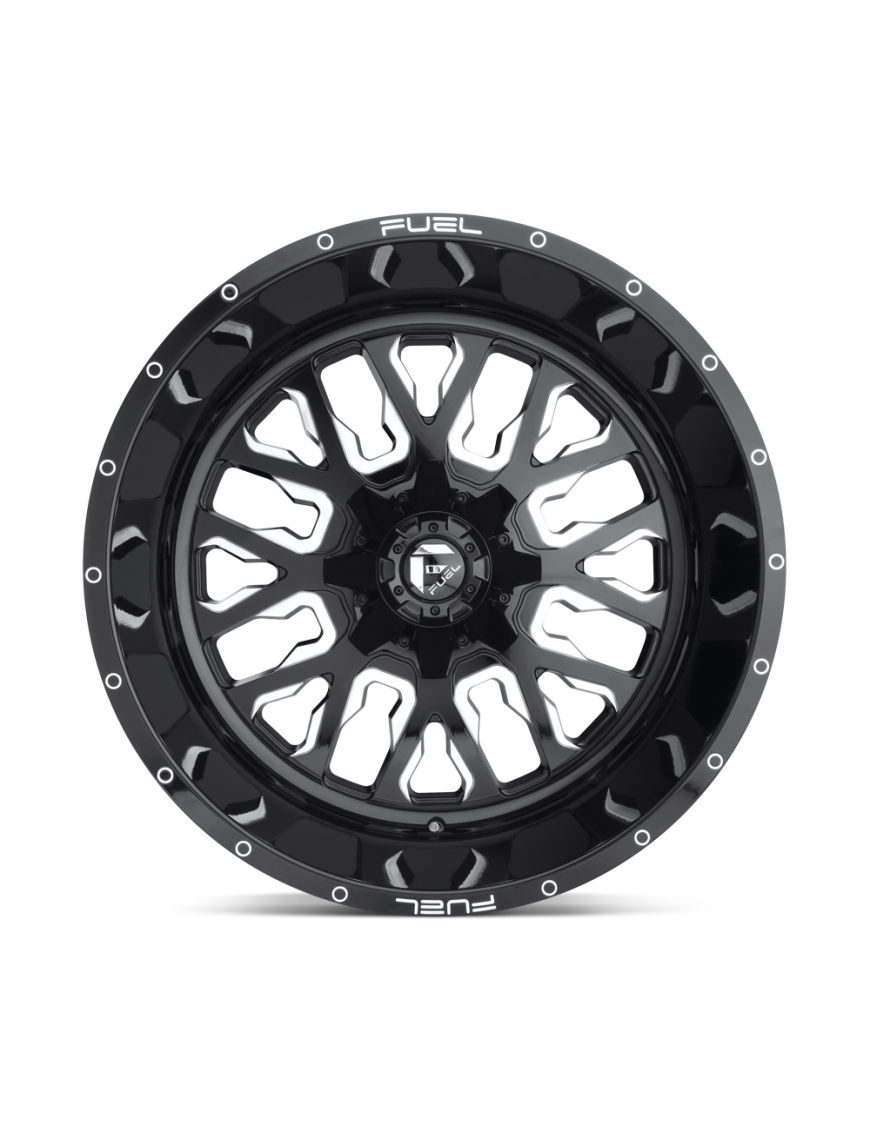 Felga aluminiowa D611 STROKE Gloss Black Milled FUEL - ujęcie 2