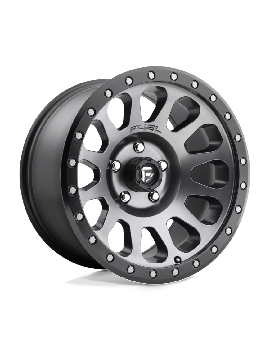 Felga aluminiowa D601 VECTOR Matte Gun Metal Black Bead Ring FUEL