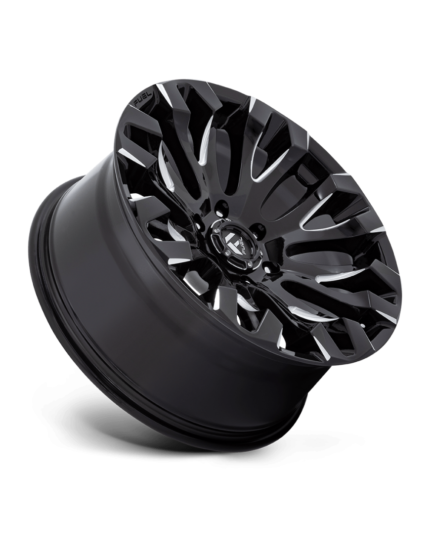 Felga aluminiowa D828 QUAKE Gloss Black Milled FUEL - ujęcie 3