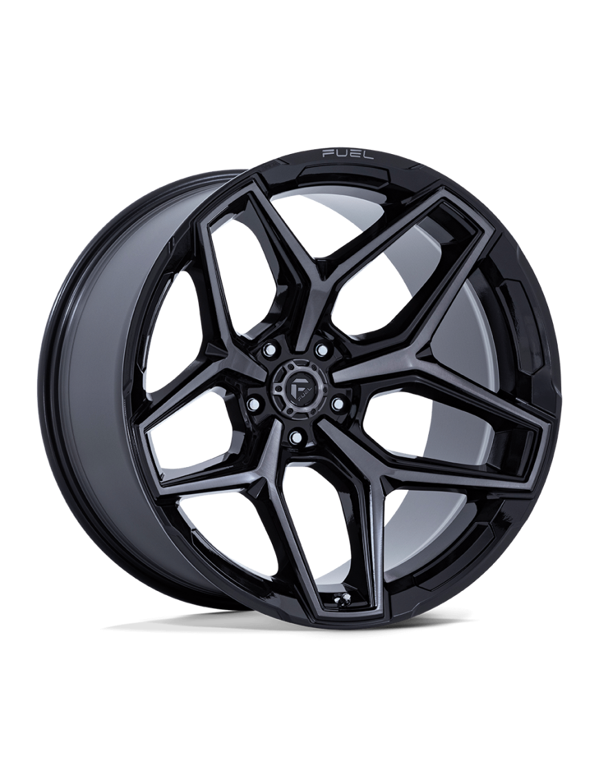 Felga aluminiowa FLUX Gloss Black Brush Fc Gray Ddt FUEL