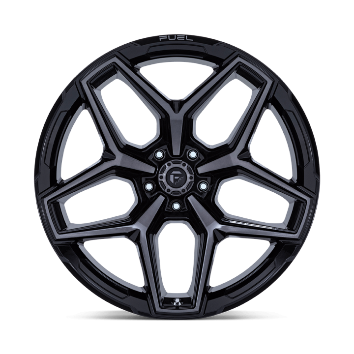 Felga aluminiowa FLUX Gloss Black Brush Fc Gray Ddt FUEL - ujęcie 3