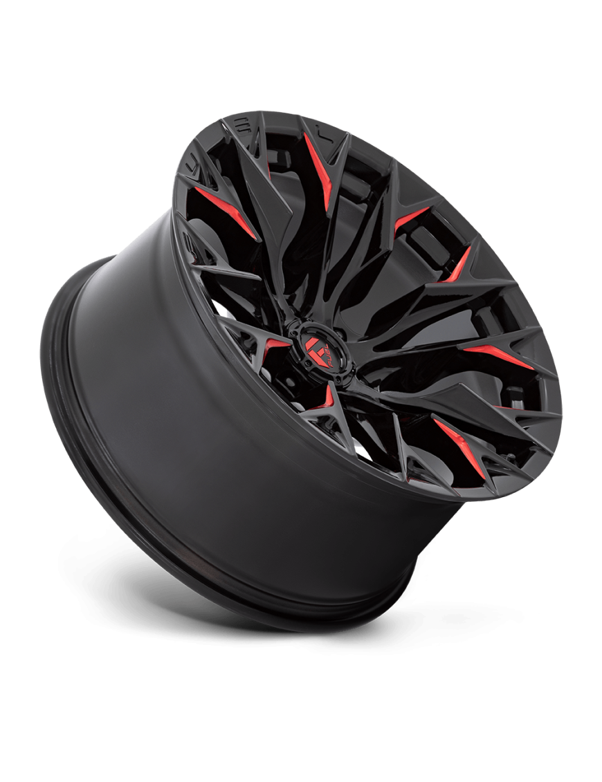 Felga aluminiowa D823 FLAME Gloss Black Milled W/ Candy Red FUEL - ujęcie 2