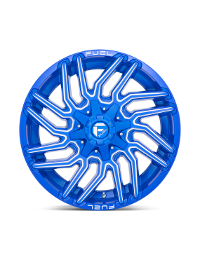 Felga aluminiowa D774 TYPHOON Anodized Blue Milled FUEL - ujęcie 3