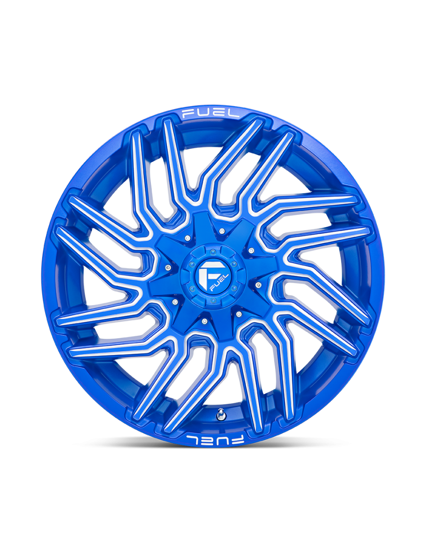 Felga aluminiowa D774 TYPHOON Anodized Blue Milled FUEL - ujęcie 3