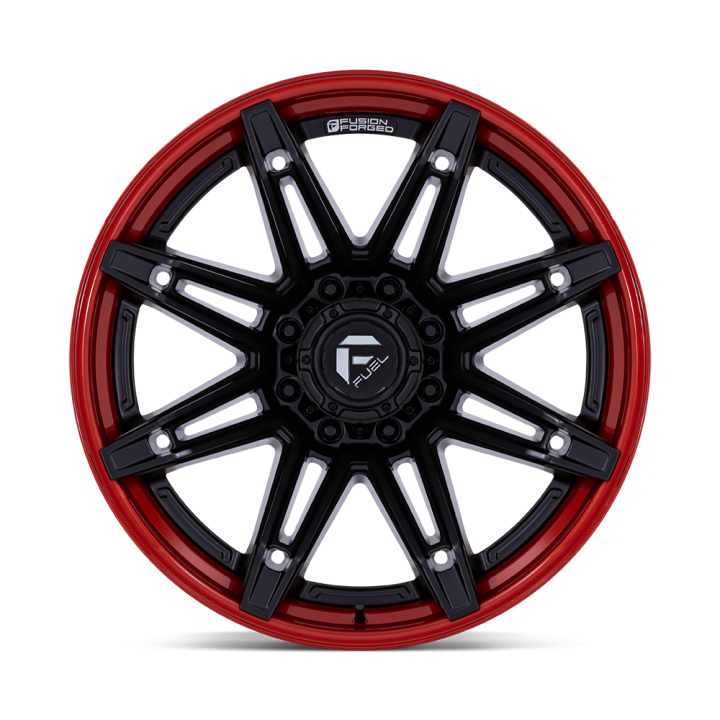 Felga aluminiowa BRAWL Matte Black W/ Candy Red Lip FUEL - ujęcie 2