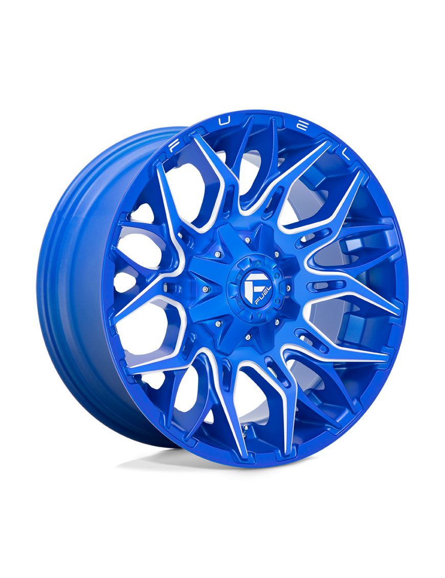 Felga aluminiowa D770 TWITCH Anodized Blue Milled FUEL