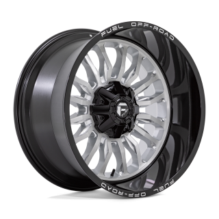 Felga aluminiowa D798 ARC Silver Brushed Face W/ Milled Black Lip FUEL