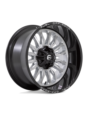 Felga aluminiowa D798 ARC Silver Brushed Face W/ Milled Black Lip FUEL