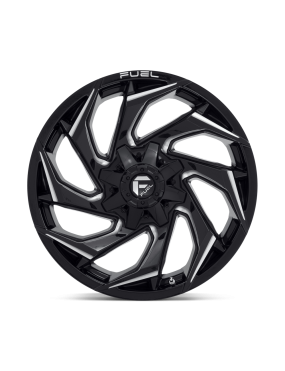 Felga aluminiowa D753 REACTION Gloss Black Milled FUEL - ujęcie 3