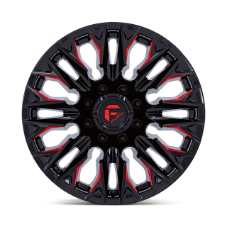Felga aluminiowa D823 FLAME Gloss Black Milled W/ Candy Red FUEL