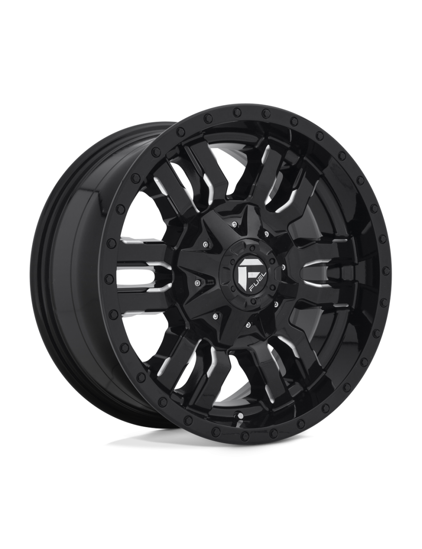 Felga aluminiowa D595 SLEDGE Gloss Black Milled FUEL