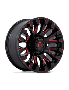 Felga aluminiowa D829 QUAKE Gloss Black Milled Red Tint FUEL