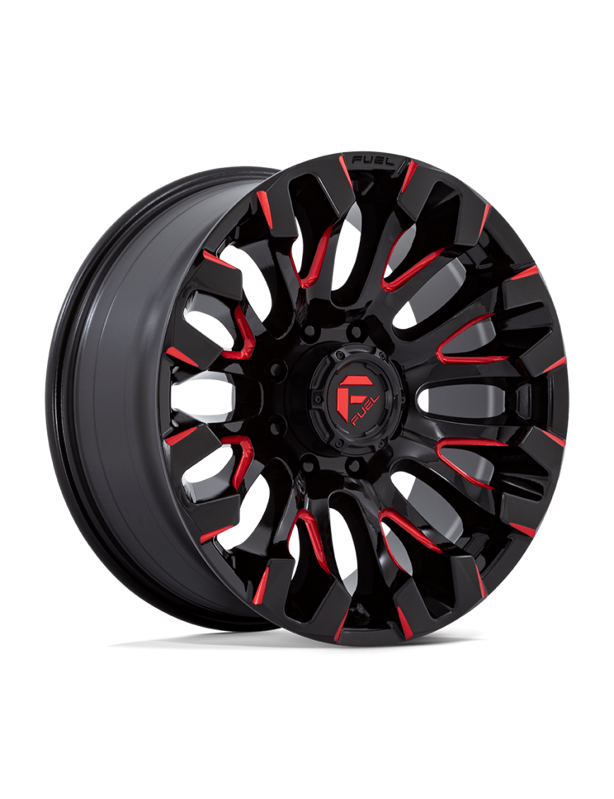 Felga aluminiowa D829 QUAKE Gloss Black Milled Red Tint FUEL