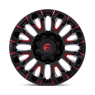 Felga aluminiowa D829 QUAKE Gloss Black Milled Red Tint FUEL - ujęcie 2