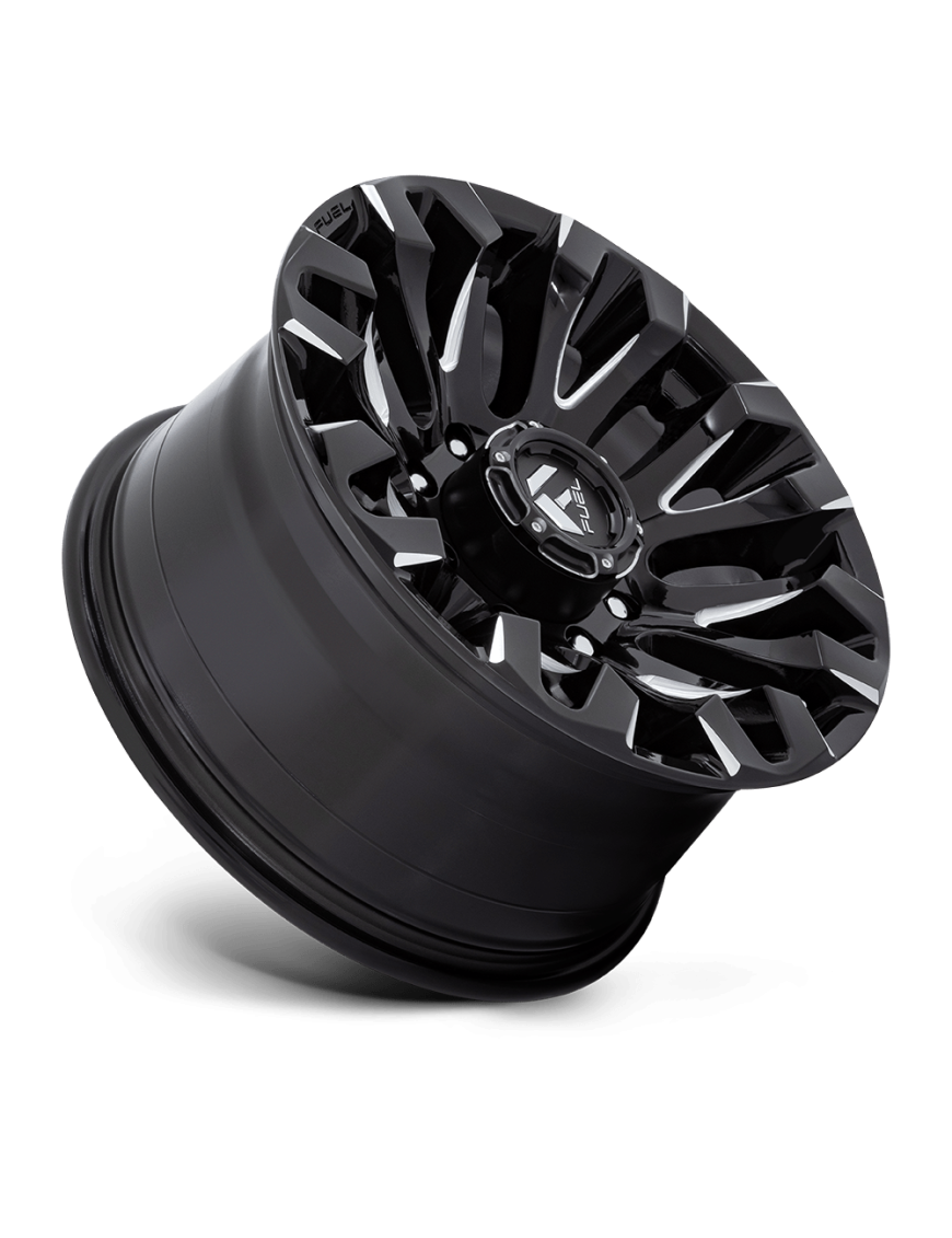 Felga aluminiowa D828 QUAKE Gloss Black Milled FUEL - ujęcie 2