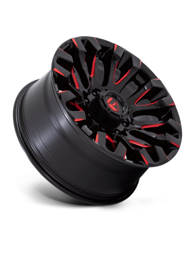 Felga aluminiowa D829 QUAKE Gloss Black Milled Red Tint FUEL - ujęcie 3