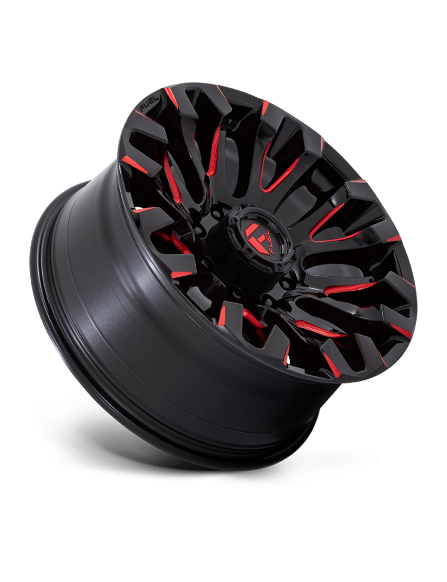 Felga aluminiowa D829 QUAKE Gloss Black Milled Red Tint FUEL - ujęcie 3