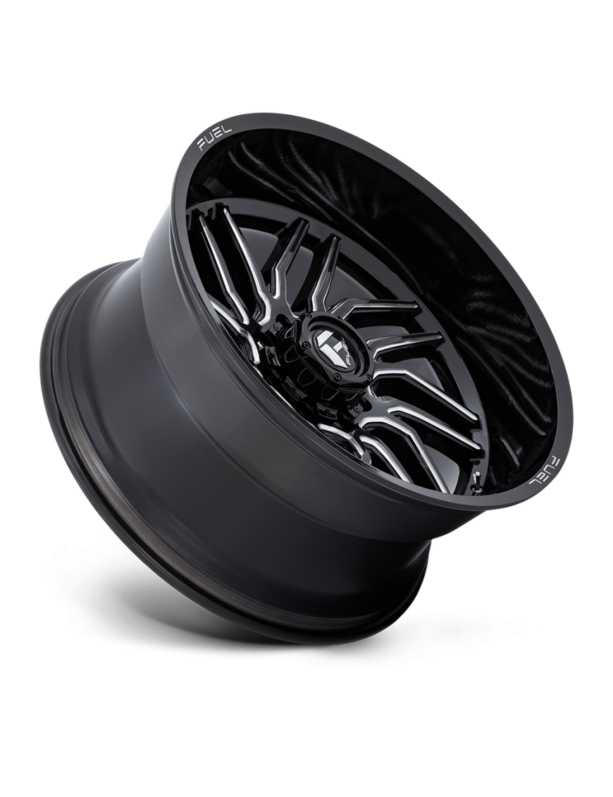 Felga aluminiowa D807 HURRICANE Gloss Black Milled FUEL - ujęcie 3