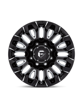 Felga aluminiowa D828 QUAKE Gloss Black Milled FUEL - ujęcie 3