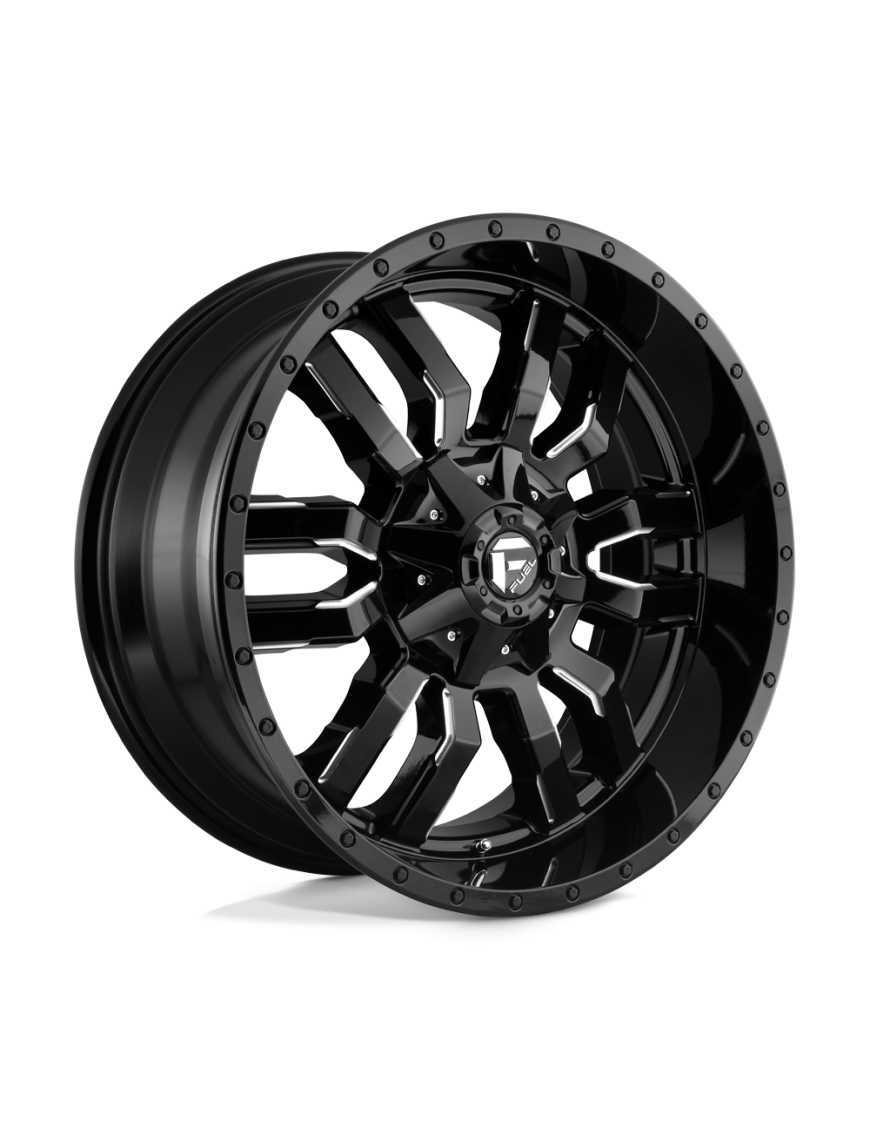 Felga aluminiowa D595 SLEDGE Gloss Black Milled FUEL