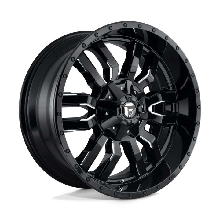 Felga aluminiowa D595 SLEDGE Gloss Black Milled FUEL