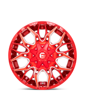 Felga aluminiowa D771 TWITCH Candy Red Milled FUEL - ujęcie 3