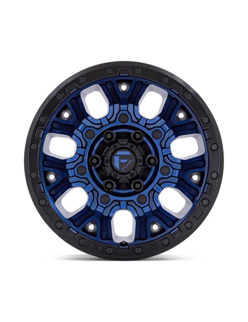 Felga aluminiowa D827 TRACTION Dark Blue W/ Black Ring FUEL - ujęcie 3