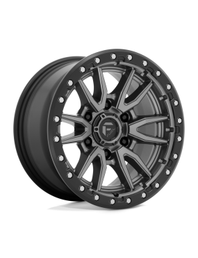 Felga aluminiowa D680 REBEL Matte Gun Metal Black Bead Ring FUEL