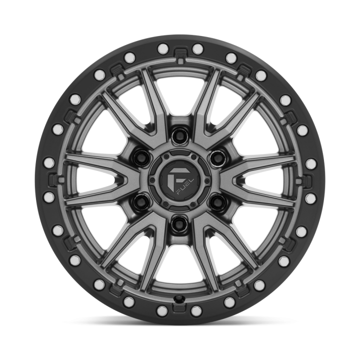 Felga aluminiowa D680 REBEL Matte Gun Metal Black Bead Ring FUEL - ujęcie 2