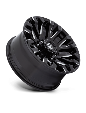 Felga aluminiowa D828 QUAKE Gloss Black Milled FUEL - ujęcie 3