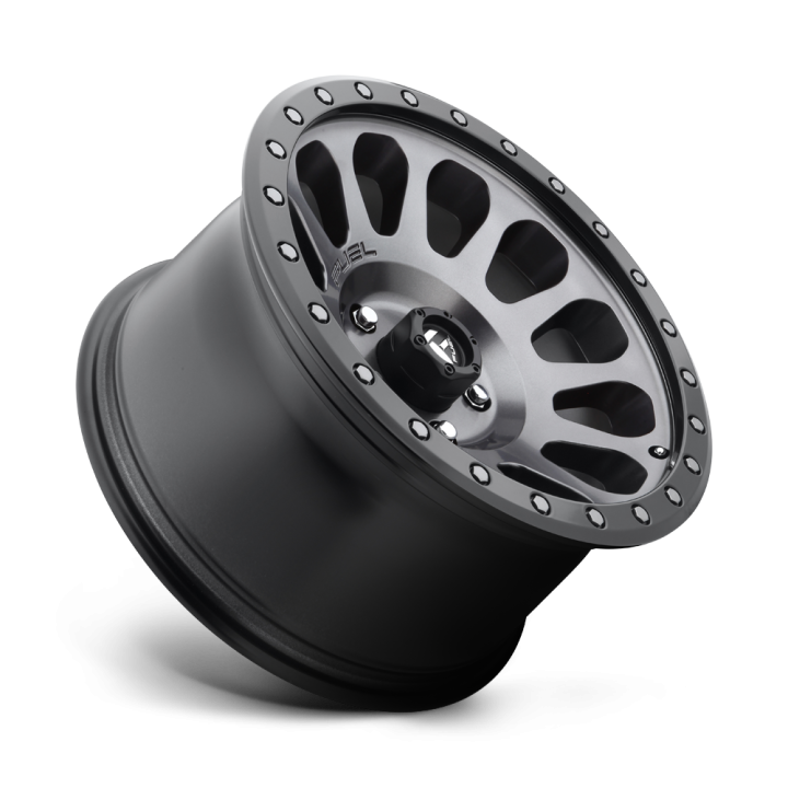 Felga aluminiowa D601 VECTOR Matte Gun Metal Black Bead Ring FUEL - ujęcie 3